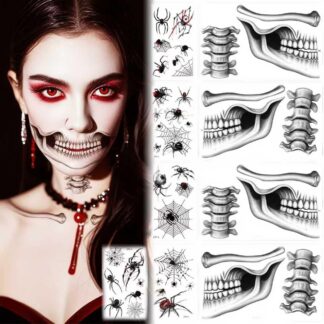 Halloweeni ajutised tätoveeringud (9tk)