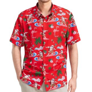 Meeste jõuluteemaline Havai särk (L)