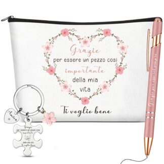 Kinkekomplekt (kosmeetikakott, võtmehoidja ja pastapliiats)