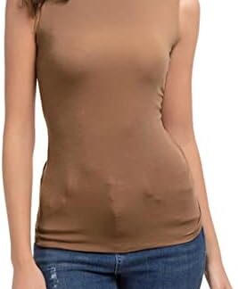 Pruun varrukateta õhem pluus suurus M