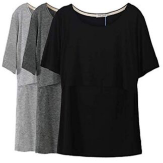 Lühikeste varrukatega imetamispluusid (3tk, L)