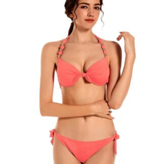 Push-up bikiinid, korallroosa (L)