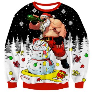 Jõulukampsun lumememmega, unisex (S)