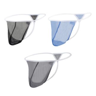 Madala vöökohaga meeste stringid, venivad, mitmevärvilised (XL) 3 paari