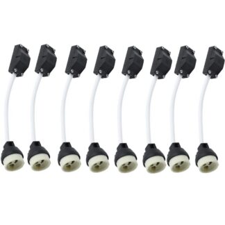 Keraamilised GU10 lambipesad ühenduskarbiga (8tk)