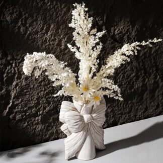 Keraamiline vaas, valge (18cm)