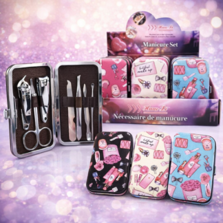 Maniküürikomplekt kenas karbis, 1 komplekt, juhuslik kujundus