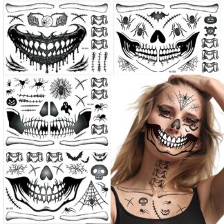 Halloweeni ajutised näotätoveeringud