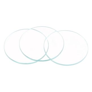 Ümmargused lamedad kellaklaasid, läbipaistvad (6tk, 20mm)