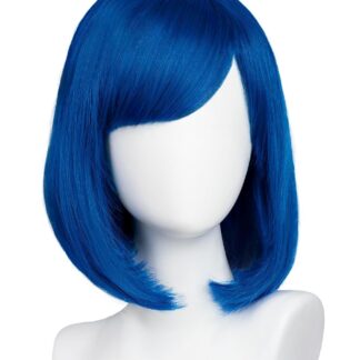 Lühike tukaga parukas, sinine (30cm)