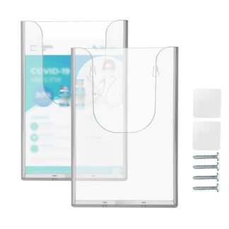 Seinale kinnitatav brošüürihoidja, läbipaistev (A6)