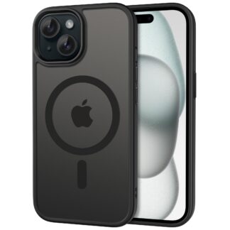 iPhone 15 telefonikaaned, magnetilised, läbipaistvad