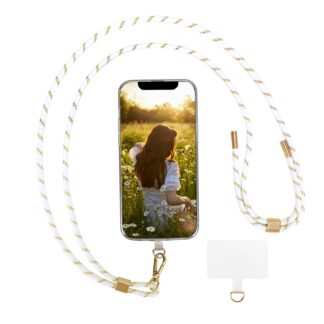 Universaalne telefonipael, reguleeritav, valge ja kuldne