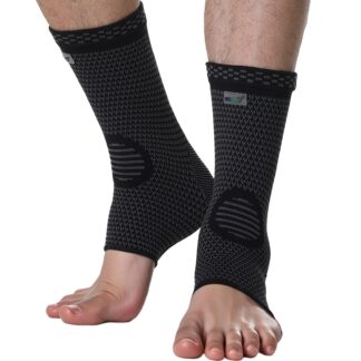 Hüppeliigese tugiside, bambuskiust, must (XL)