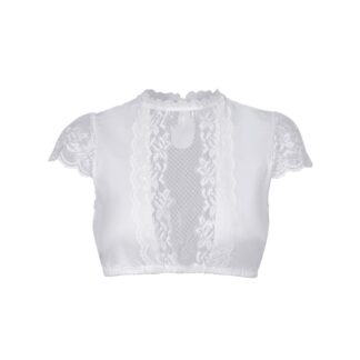 Lühikeste varrukatega pitsiline dirndl-pluus, valge (s. 34)