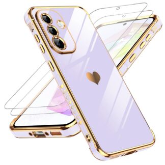 Telefonikaaned Samsung Galaxy A36 5G koos ekraanikaitsega, lilla (2tk)