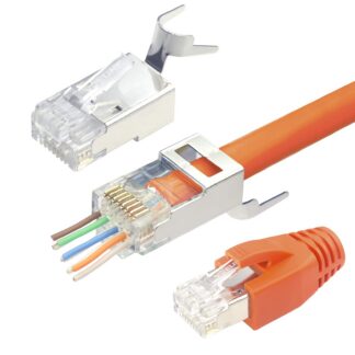 Varjestatud RJ45 võrgupistikud (10tk)