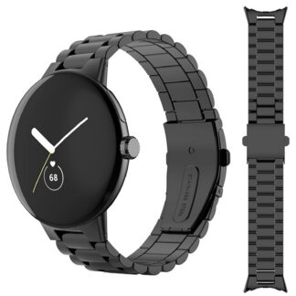Roostevabast terasest kellarihm Google Pixel Watch, must (41mm)