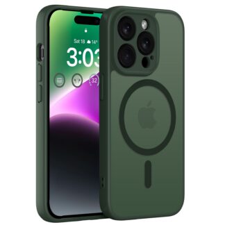 iPhone 14 Pro Max telefonikaaned, magnetiline, roheline