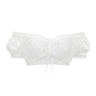 Pitsiline dirndl-pluus naistele, valge (s. 36)