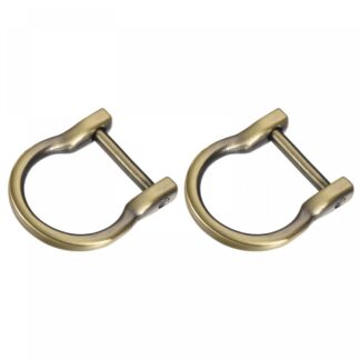 U-kujulised kruviga pandlad, pronksivärvi (2tk, 23mm)