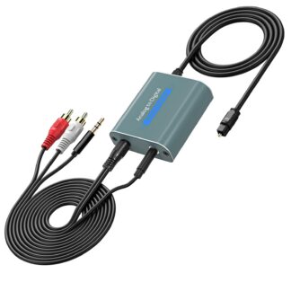 Analoog-digitaal heliadapter, must