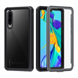 Huawei P30 telefonikaaned ekraanikaitsega, põrutuskindel, must