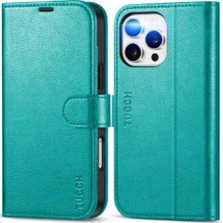 Kaarditaskutega telefonikaaned iPhone 16 Pro Max, türkiissinine (17.5cm)