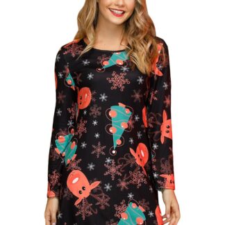 Jõulukleit naistele, must (S)