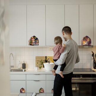 Jõuluhiirtega seinakleebised