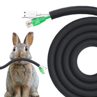 Veniv kaablikaitse lemmikloomade närimise vastu, must (3m, 1cm)