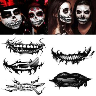 Halloweeni näotätoveeringud (5tk)