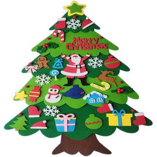 Vildist jõulukuuse koos kinnitatavate ehetega