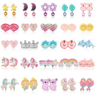 Klipsiga kõrvarõngad lastele, 1 paar, juhuslik