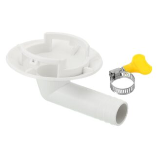 Kliimaseadme väljalasketoru liitmik klambriga, valge (42mm)