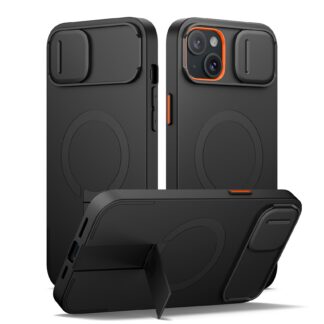 Magnetilised telefonikaaned kaamerakattega, must