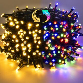 LED valguskett õue, soe valgus ja värviline (30m, 300 LED)