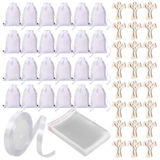 Kaitseingli kujukesed, kingitus 24 tk komplektis koos koti ja paelaga