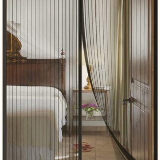 Magnetiga putukavõrk uksele, must (85x200cm)