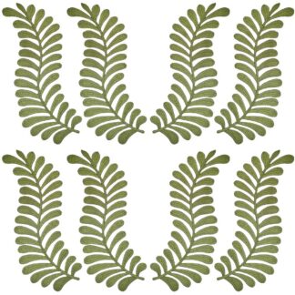 Triigitavad embleemid, luuderohi, tumeroheline (4tk)