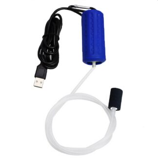 USB akvaariumi õhupump, vaikne, tumesinine