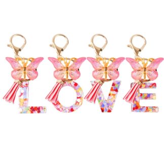 Liblikaga tähekujulised võtmehoidjad (4tk)