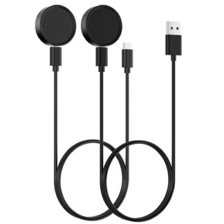 Nutikella laadija Amazfit seeriale, USB ja USB-C (2tk)