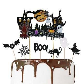 Halloweeni tordikaunistused, nahkhiired (13tk)