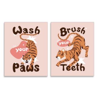 Vannitoa seinaplakatid kartongil (2tk)