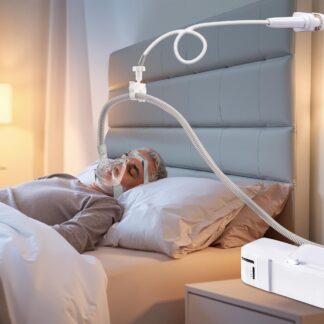 CPAP vooliku hoidik, reguleeritav, must