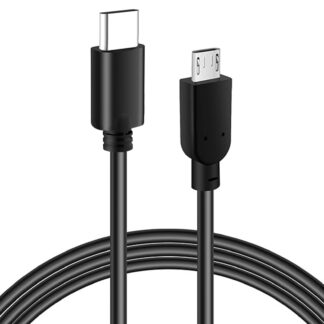 USB-C ja Micro-USB kaabel, must ( 200cm)