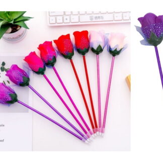 Roosiga pastakas, juhuslik värv, 1 tk, kirjutab sinise tindiga