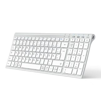 Juhtmevaba Bluetooth klaviatuur, QWERTZ, juhuslikult kas must või valge