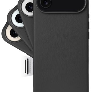 iPhone 17 Air telefonikaaned, nahast, magnetiline, must